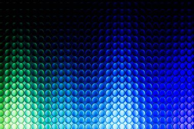 Yansımalı 3D cam dairelerin gradyan deseni