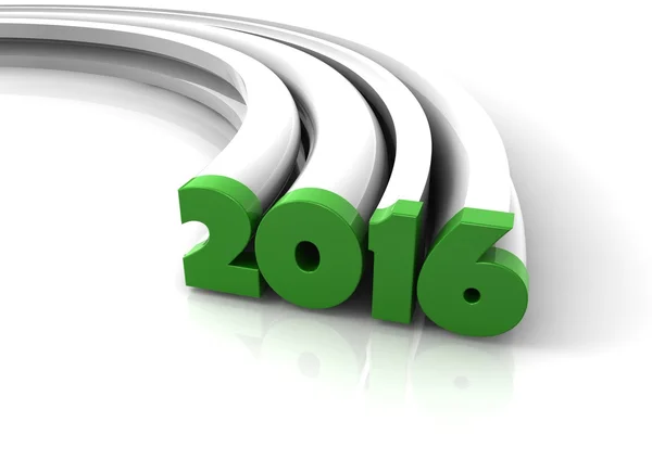 Rendering del testo verde 2016 — Foto Stock