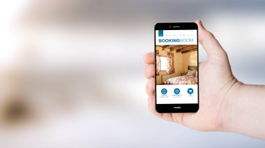 hareket eden telefon ile rezervasyon Web sitesinde ekran