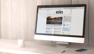 bilgisayar ve smartphone ile çalışma alanı