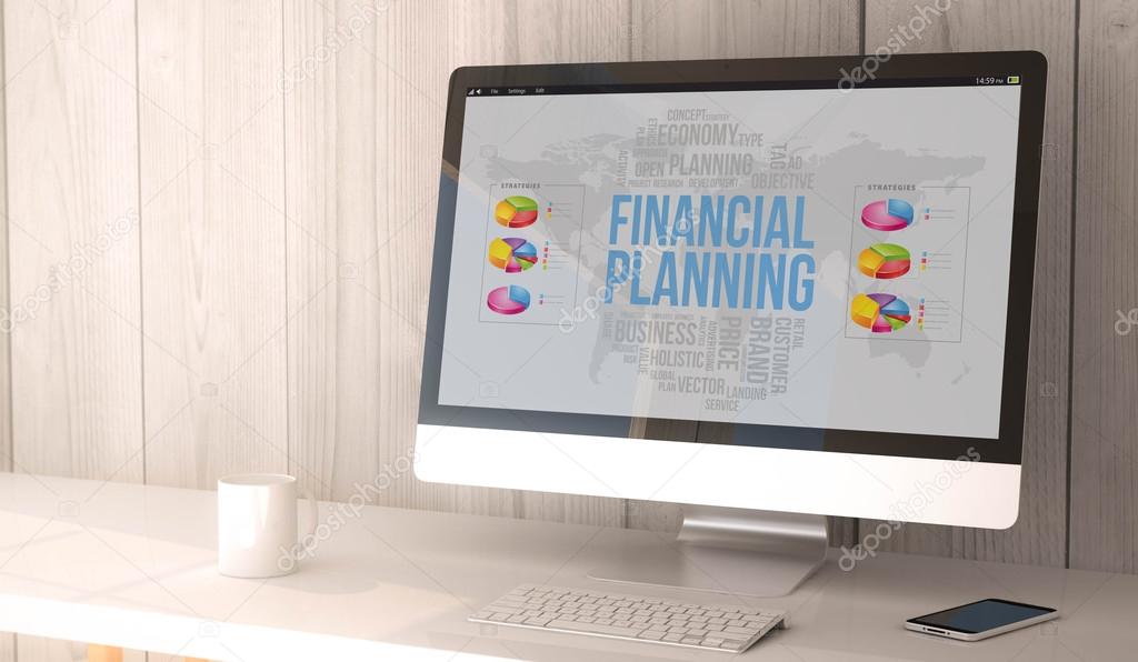 Financial planning on the screen