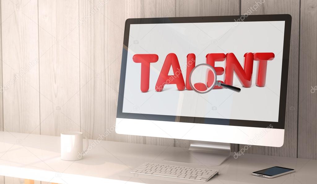 desktop computer online talent search