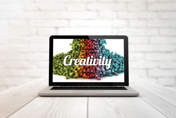 Espacio de trabajo creatividad informática —  Fotos de Stock