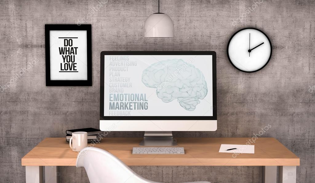 workspace computer emotional marketing