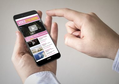 touchscreen smartphone with video streaming