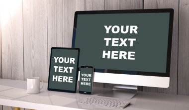 devices responsive on workspace your text here