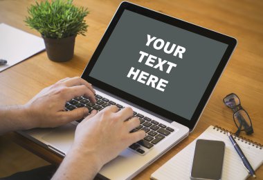 computer desktop your text here