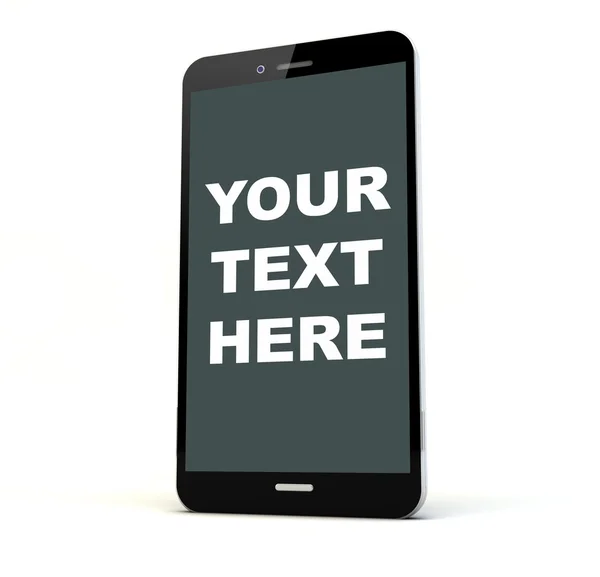 Ваш текст тут телефон — стокове фото