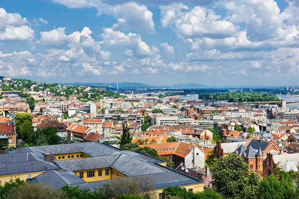 Budapeşte havadan görünümü — Stok fotoğraf
