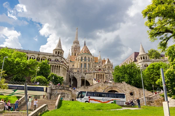 Saint Matthias church and Fisherman's bastion in Budapest Hungar — Stock Photo, Image