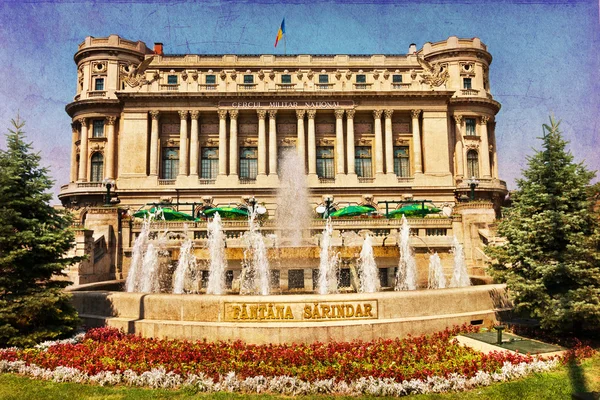 Edificio storico dell'esercito a Bucarest — Foto Stock