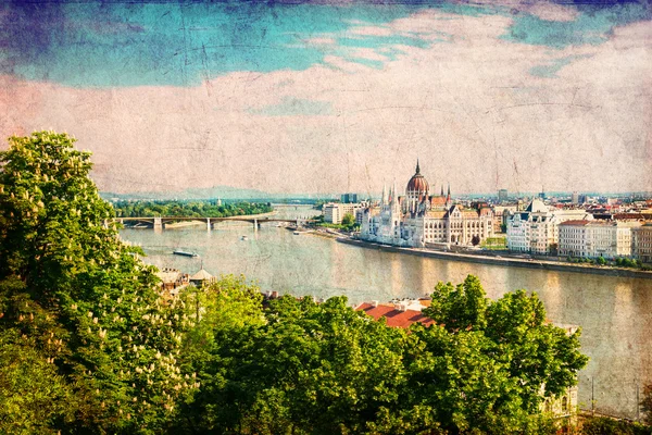 Budapest Vue Aérienne — Photo