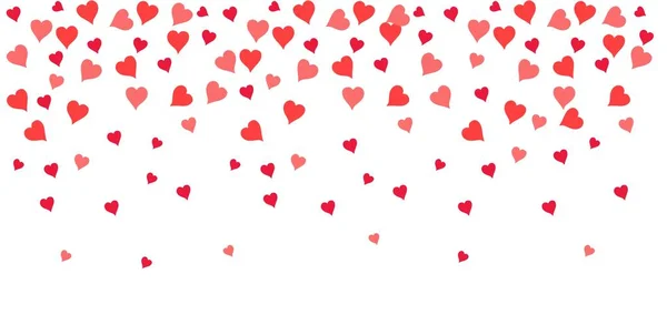 Безшовний Візерунок Валентинки Стилізованими Художніми Сердечками Намальованими Рукою — стоковий вектор