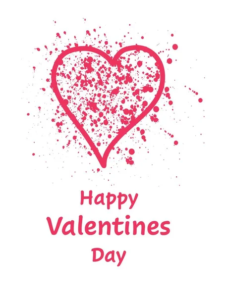День Святого Валентина Красный Шаблон Сердца Открытки Design Image Сердца — стоковый вектор