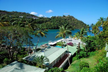 Saint Lucia ve Marigot Bay
