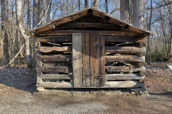 Historique Oconaluftee Mountain Farm Dans Les Smoky Mountains — Photo