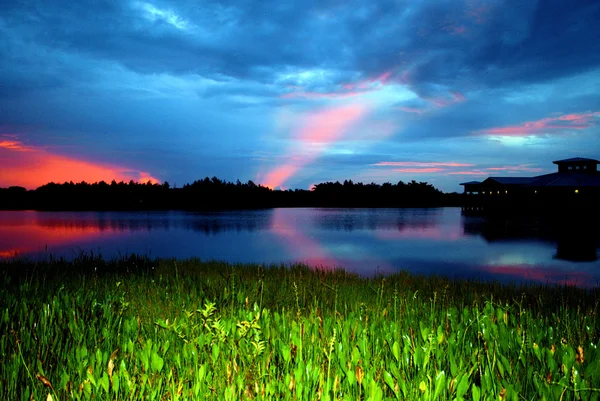 Groene cay zonsopgang — Stockfoto