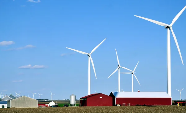 Azienda agricola di vento Illinois — Foto Stock