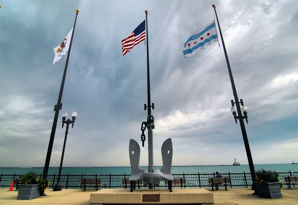 The Pier Flags — Stock Photo, Image