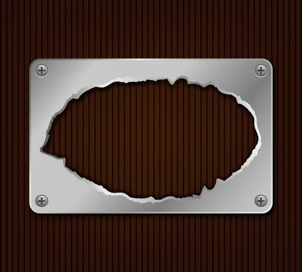 Placa metálica abstracta — Vector de stock