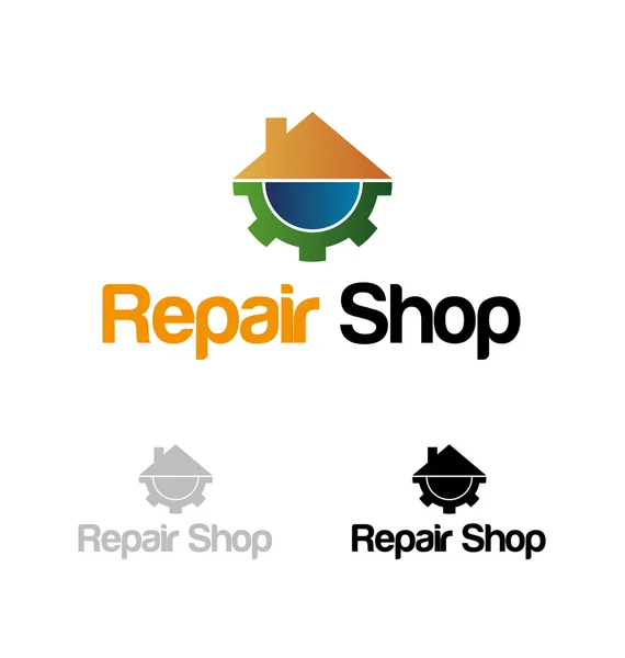 Reparatie winkel logo — Stockvector