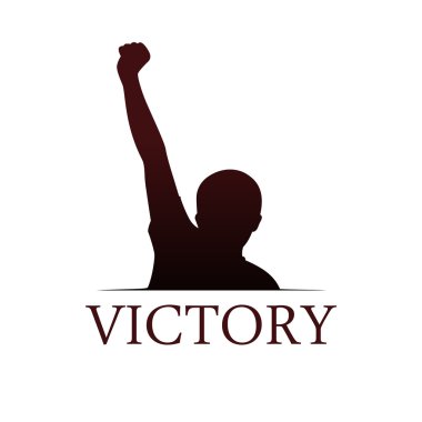 Victory logo template clipart