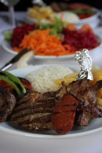 Turkish style mixed grill — Stock Photo, Image