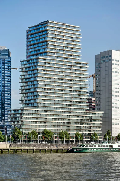 Rotterdam Paesi Bassi Luglio 2021 Torre Schiera Recentemente Ultimata Con — Foto Stock