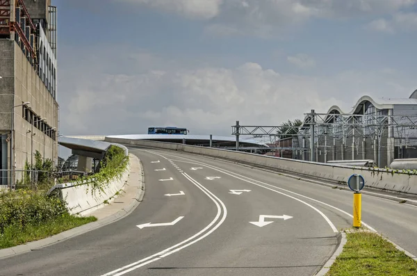Zwolle Augustus 2021 Elegenat Nog Functionele Bocht Van Nieuwe Viaduct — Stockfoto