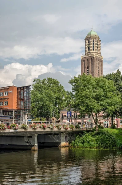 Zwolle Augustus 2021 Westelijke Ingang Van Oude Stad Met Iconische — Stockfoto