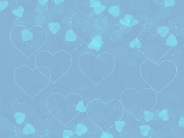 Desen. Sevgililer Günü. Dijital illüstrasyon