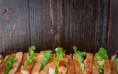 Köy usulü nefis ev yapımı sandviç.