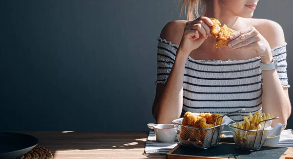 Fast Food Chicken Wings Crispy Batter Delicious Juicy Appetizing Food — Stock fotografie