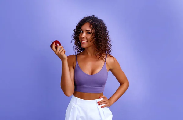 Instantâneo Feliz Alegre Expressiva Satisfeita Negra Mulher Americana Africana Mulher — Fotografia de Stock