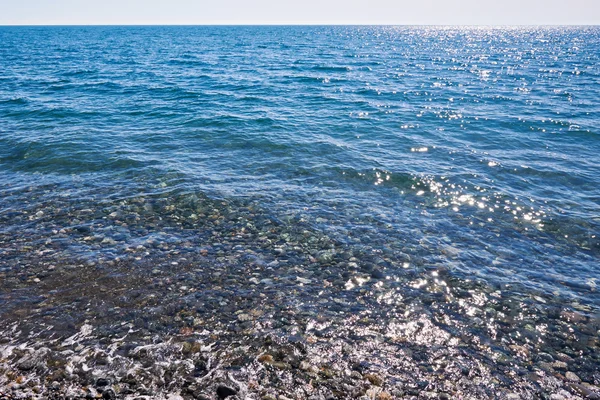 Eau de mer bleue photo texture de fond — Photo