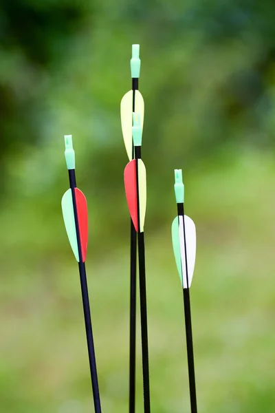 Little archer with bow and arrows — Stock Photo, Image