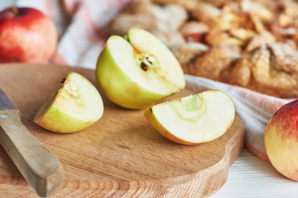 Manzanas para pastel de manzana — Foto de Stock