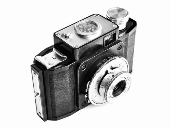 Old Film Scale Rangefinder Camera Isolated White — Stock Photo, Image