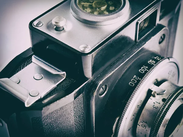 Old Film Scale Rangefinder Camera — Stock Photo, Image