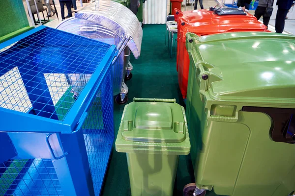 Waste Cans Industrial Exhibition — Stock Photo, Image