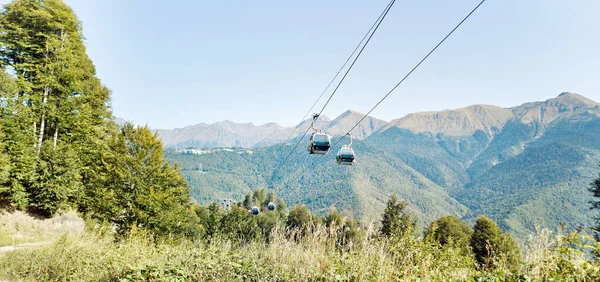 Funicular Caucasian Mountains Krasnaya Polyana — Stock Photo, Image