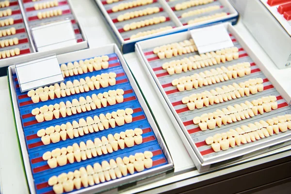 Акриловые Двухслойные Зубы Стойке Выставочного Магазина — стоковое фото
