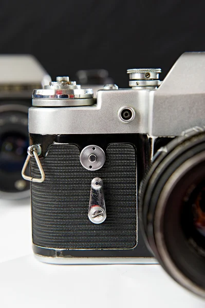 Egy régi fényképezőgép egy töredéke — Stock Fotó