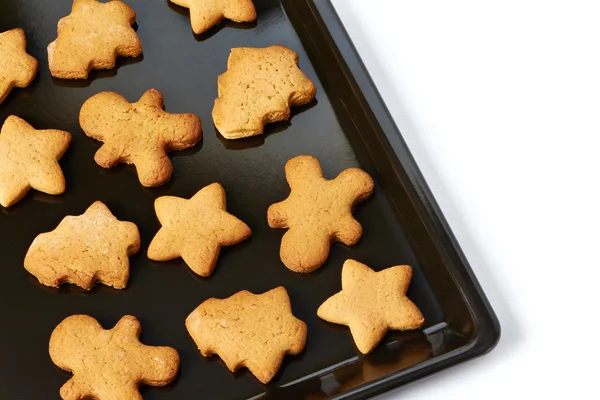 Galletas de Navidad en la sartén — Foto de Stock