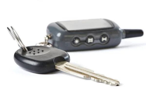 Car key with remote control isolated — Stock Photo, Image