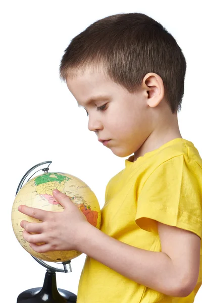 Niño pequeño con globo — Foto de Stock