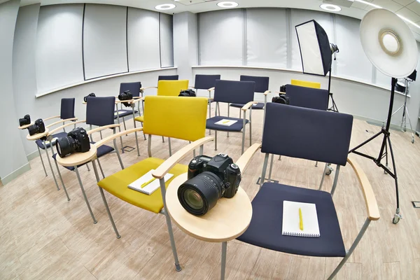 Corso di formazione nella scuola di fotografia — Foto Stock