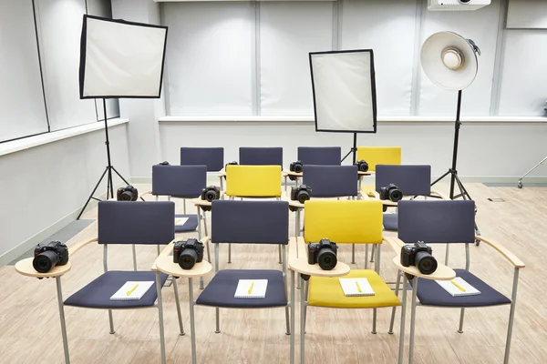 Training class in photography school — Stock Photo, Image