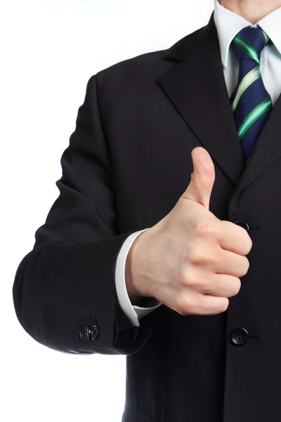 Mans hand with thumb up — Stock Photo, Image