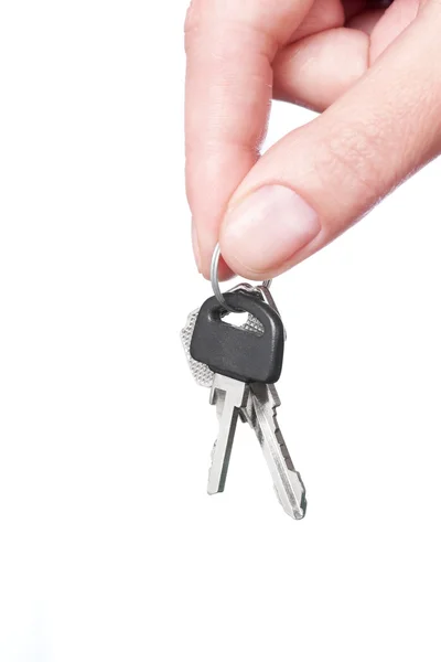 Hand holding keys — Stock Photo, Image